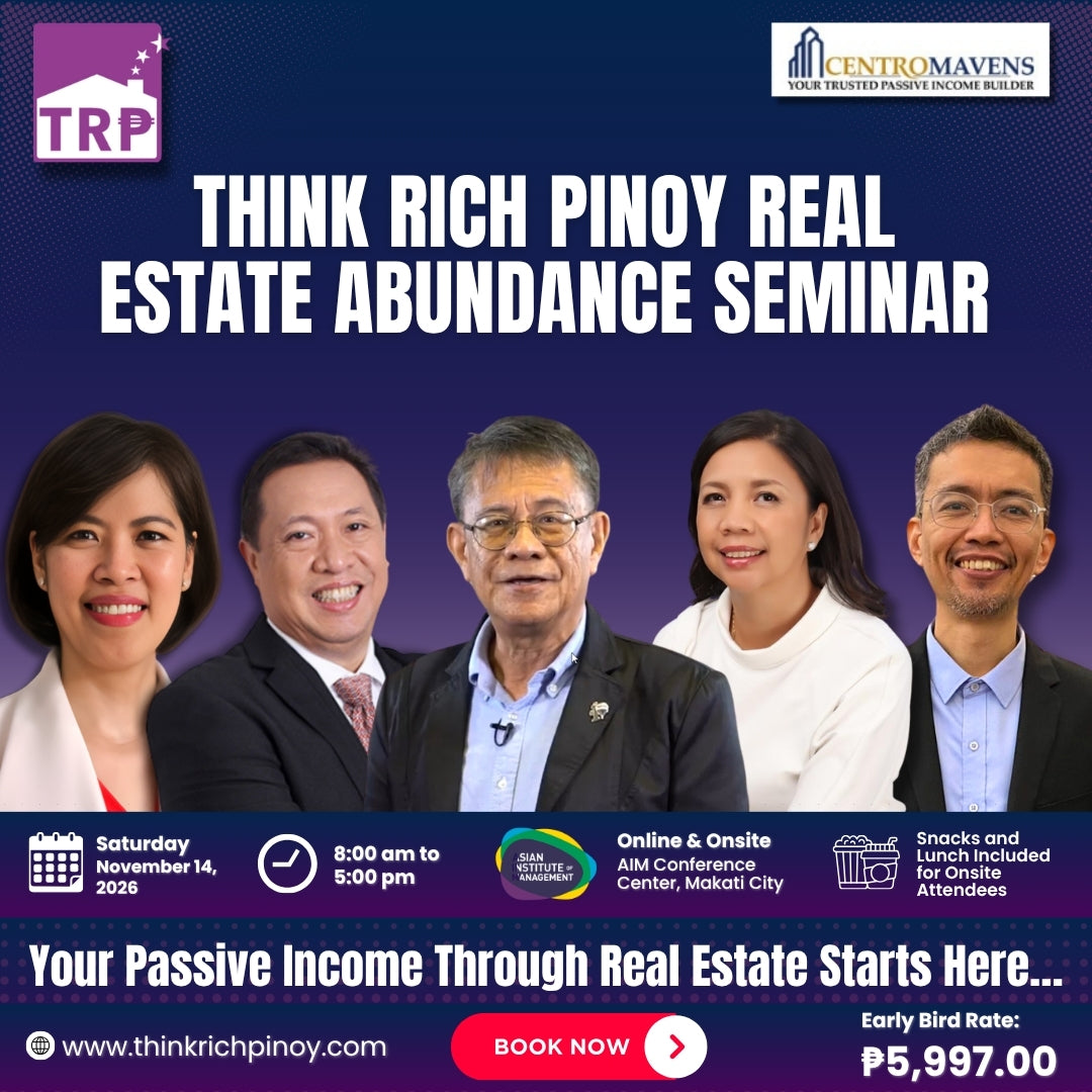 Think Rich Pinoy - Abundance Seminar(Face to Face Seminar or Webinar) November 14, 2026